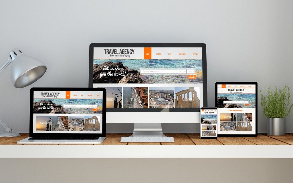 Website in different devices