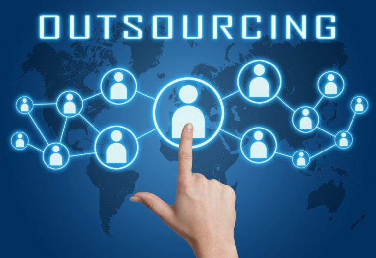 visual graphic of outsourcing
