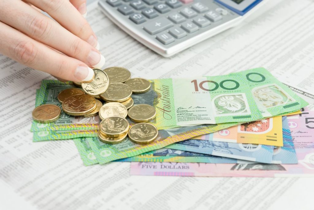 counting money, coins and cash