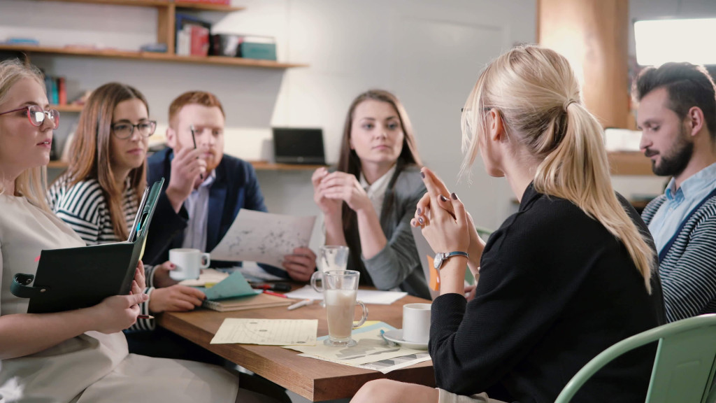 people in a meeting
