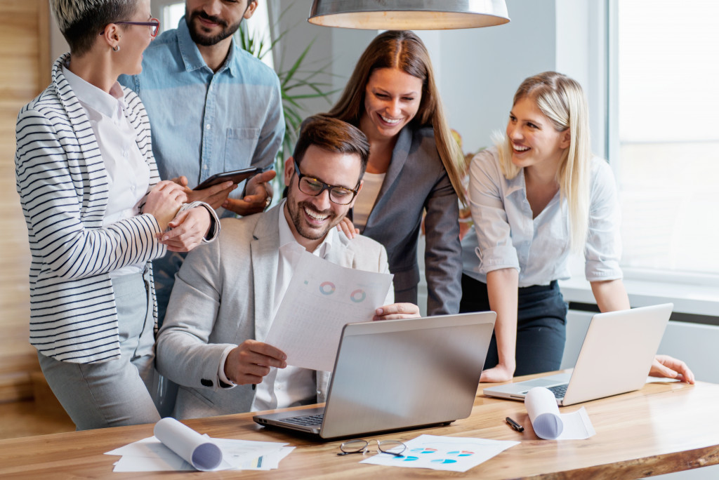 team working together