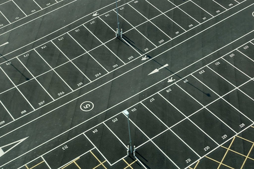 Aerial View of Parking Area