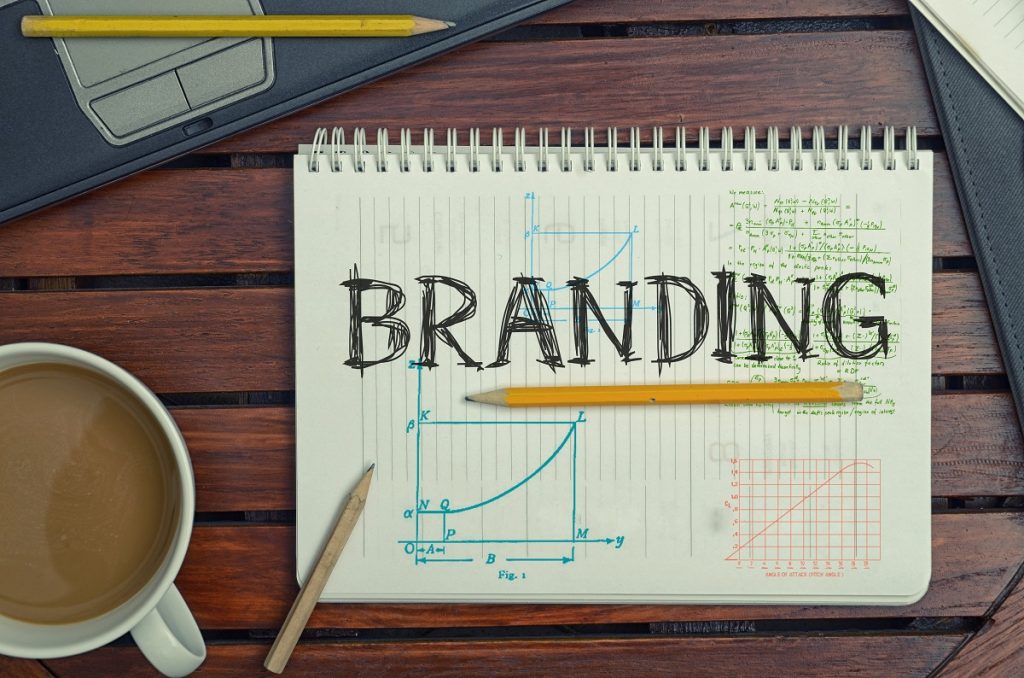 Branding written on a paper